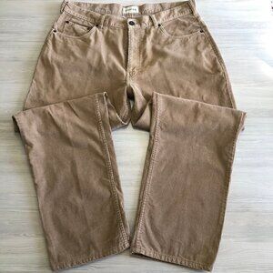 St Johns Bay Corduroy Pants Tan Beige Mens Size 36x30